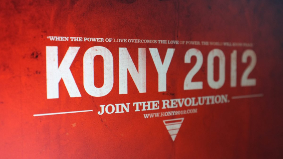 A screen shot of the Kony 2012 campaign website. 