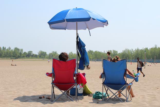 Beat the heat by heading to the water, staying in the shade and drinking plenty of water.