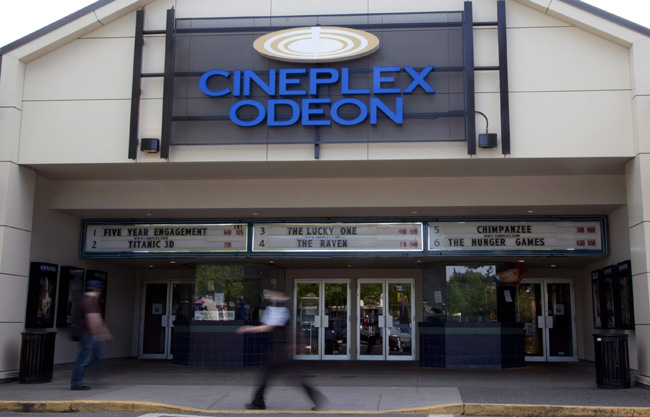 Toronto-based Cineplex operates Canada's largest chain of movie theatres.