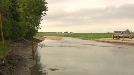 Steinbach streets flooded after massive rainfall - image