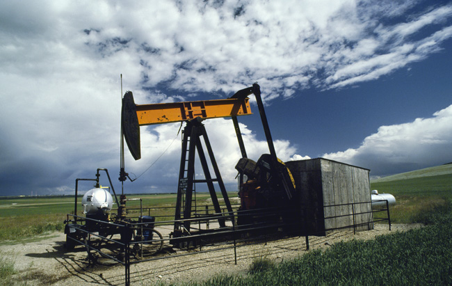 The Saskatchewan government says sales of petroleum and natural gas rights have gone down due to the drop in oil prices.