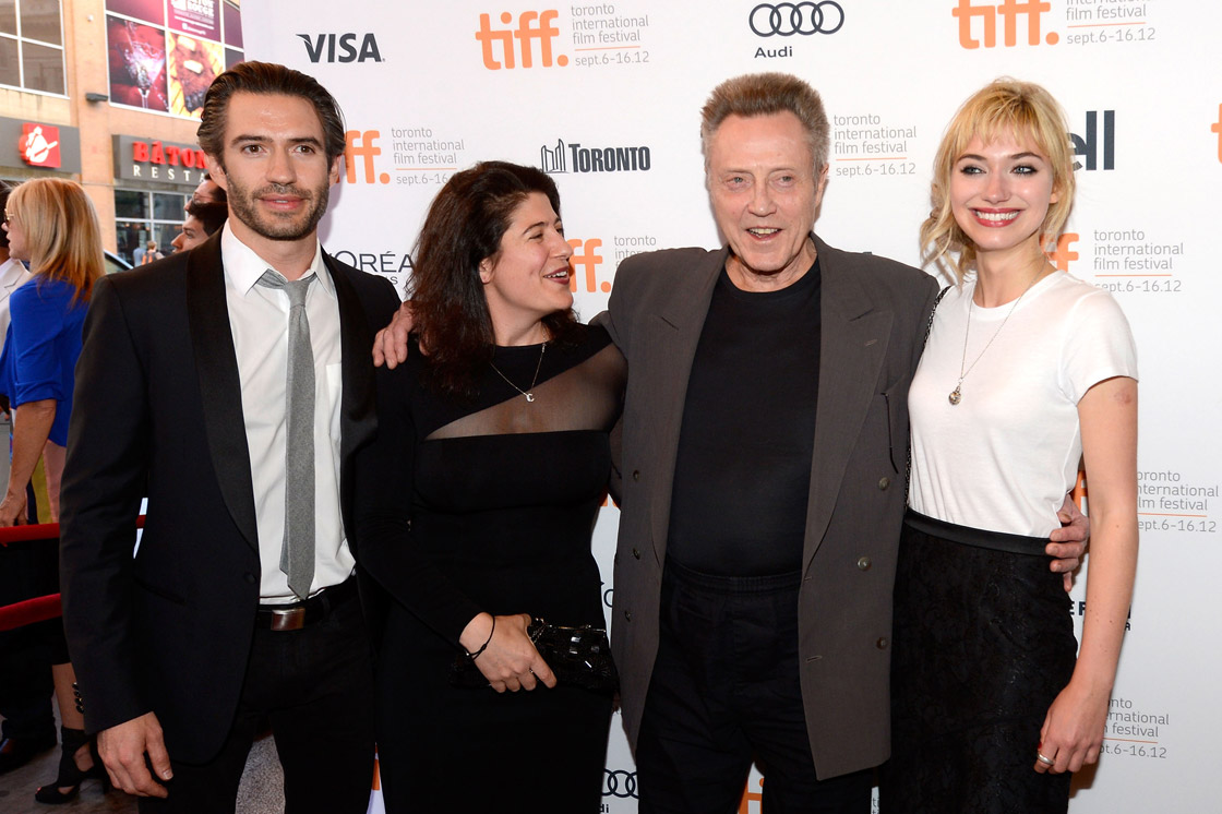 (L-R) Producer Emanuel Michael, guest, actors Christopher Walken and Imogen Poots attend the 'A Late Quartet' Premiere at the 2012 Toronto International Film Festival at The Elgin on September 10, 2012 in Toronto.