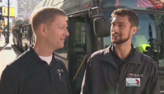 Bus drivers rally passengers to say ‘hi’ on the bus - image
