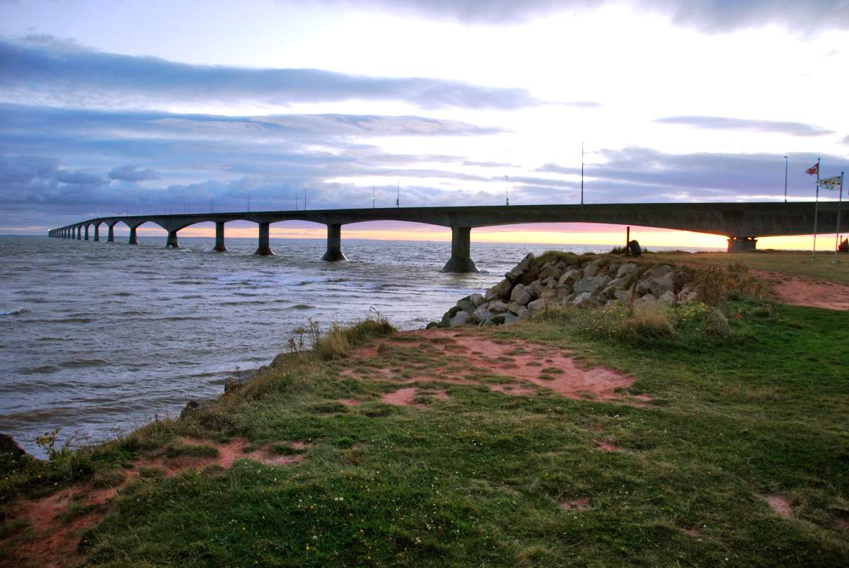 Confederation Bridge to Prince Edward Island was closed temporarily due to concerns over high winds. 