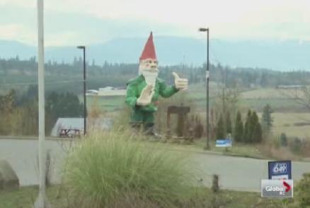 World’s largest gnome graces a Vancouver Island service station - image
