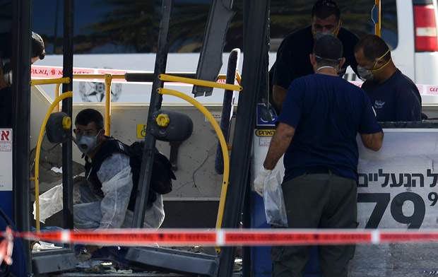 Gallery: Bomb blast on bus in Tel Aviv | Globalnews.ca