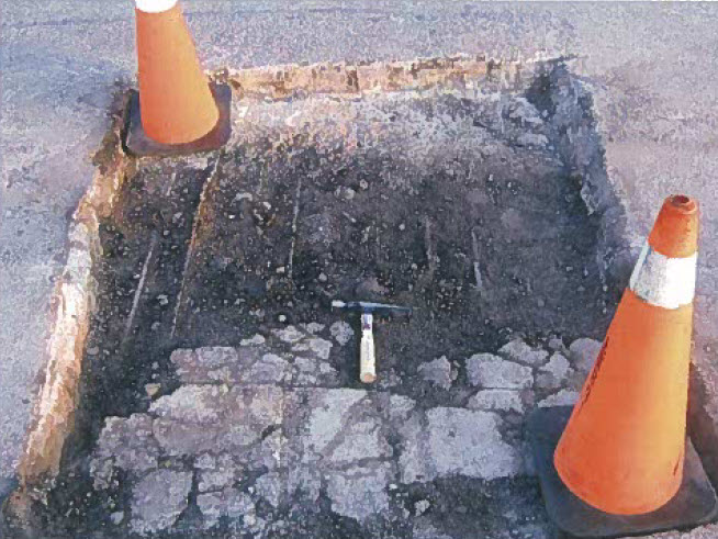 Hole on the Gardiner's deck