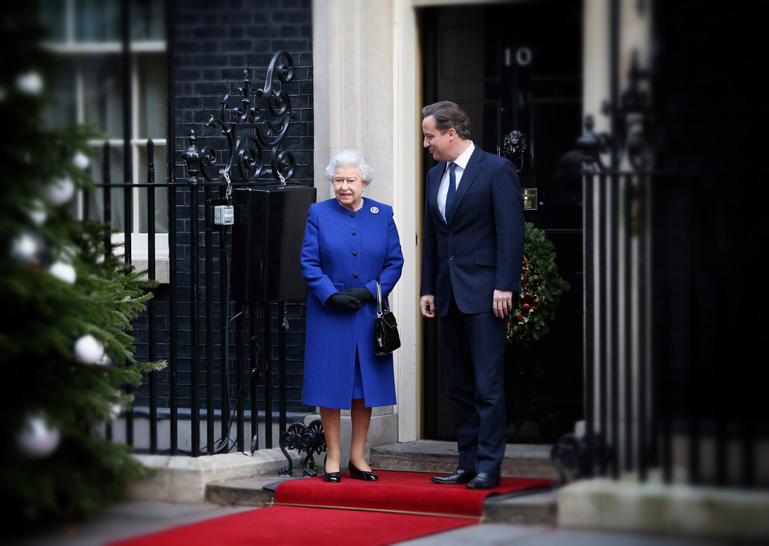 Queen Elizabeth II attends a Cabinet meeting