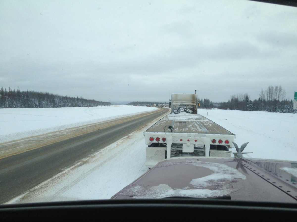 Highway 63 was shut down on January 18, 2013, in this file photo.