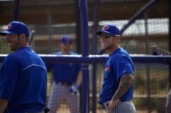 Brett Lawrie celebrates Canada's win in men's hockey at Olympics