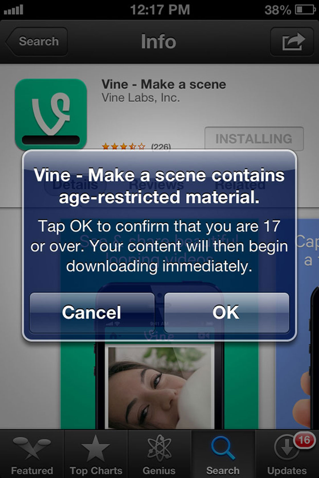 Vine Porn - Video-sharing app Vine gets 17+ rating after porn problems - National |  Globalnews.ca
