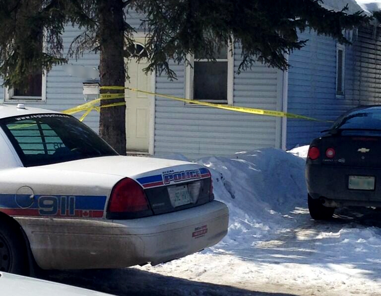 Regina police investigate a homicide in the 400 block of Wascana St.