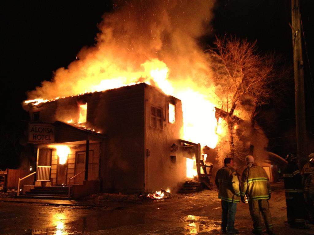 Alonsa fire