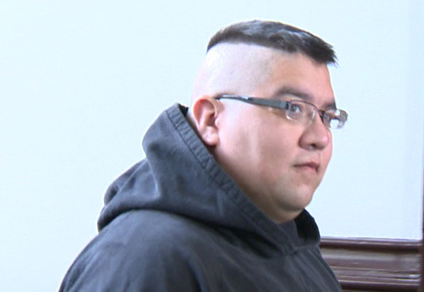 Andre Denny entering Halifax Provincial Court on Nov. 26, 2012. 
