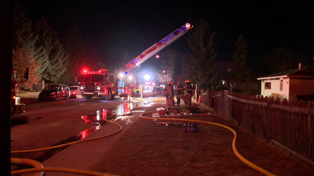Fire crews battle a blaze in a Bowness bungalow.