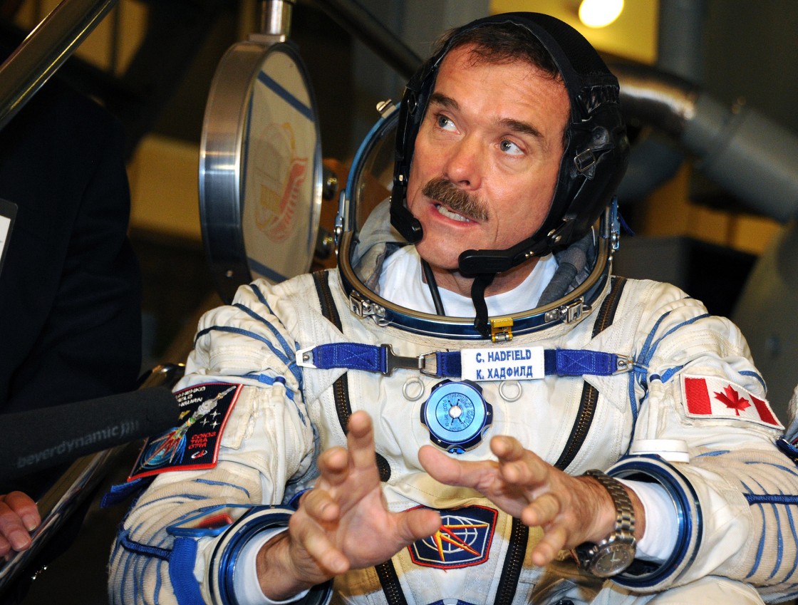 Canadian astronaut Chris Hadfield took command of the International Space Station on March 13, 2013.
