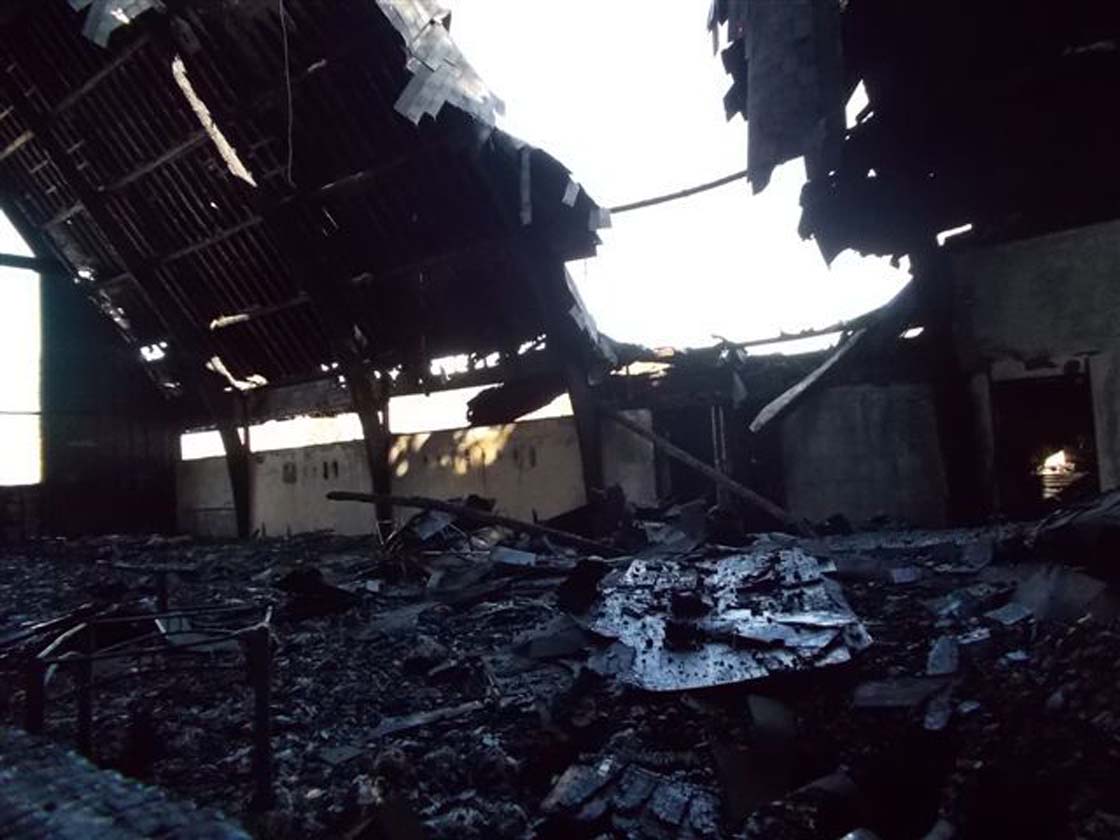The main building of the St. Ritas Catholic Church in Castlegar, B.C. was destroyed in a fire March 25, 2013.