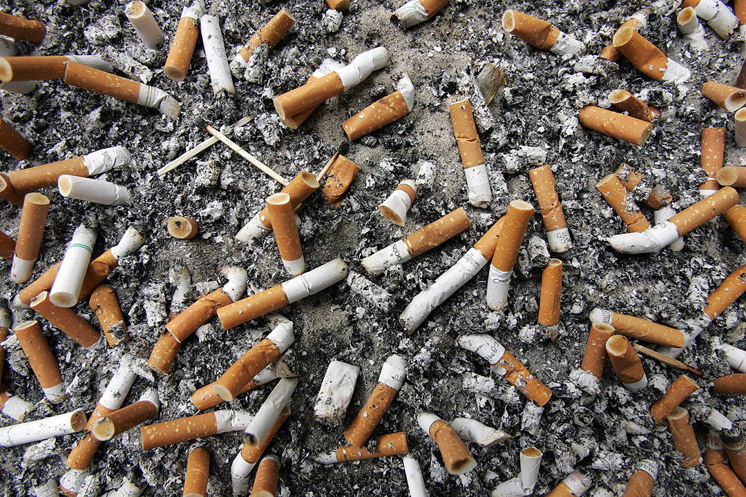 Cigarette butts are an item most people don't realize can be recycled.