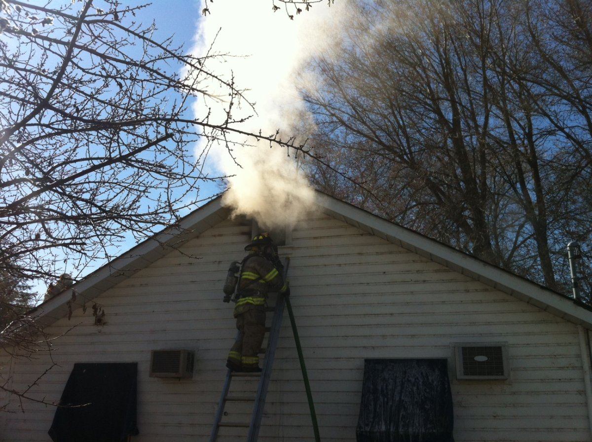 House fire .