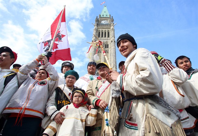 Aboriginal peoples are gaining ground in Canada's population, but they are losing their languages.