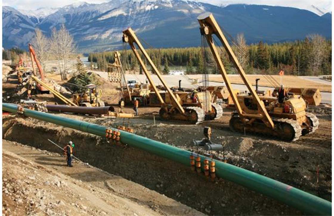 The Kinder Morgan Pipeline is seen in this file photo. 