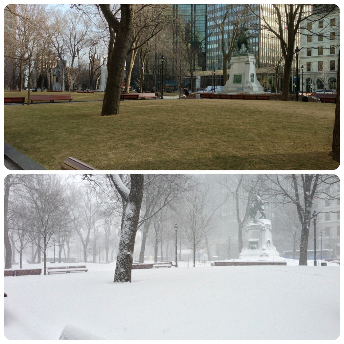 montreal snow before and after