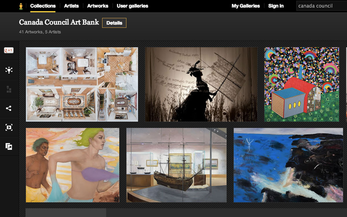 Montreal museum, Canada Council Art Bank featured in Google Art Project - image