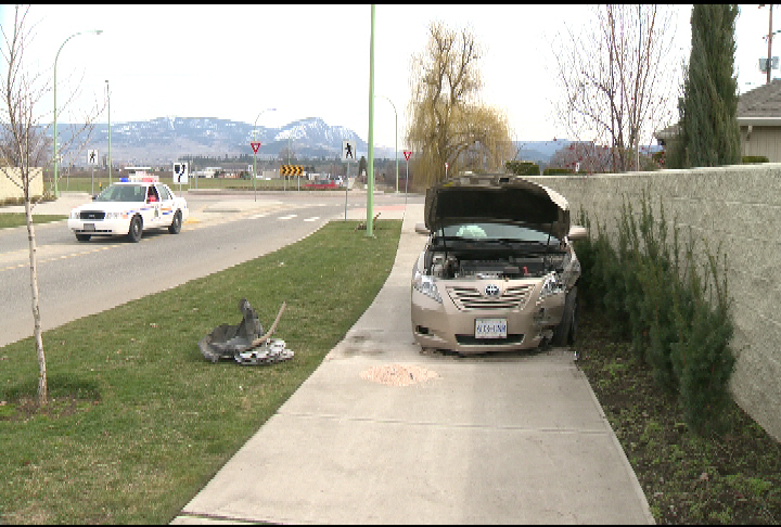 It happened just before 3 p.m. on Tuesday at the Burtch and Guisachan round-about.