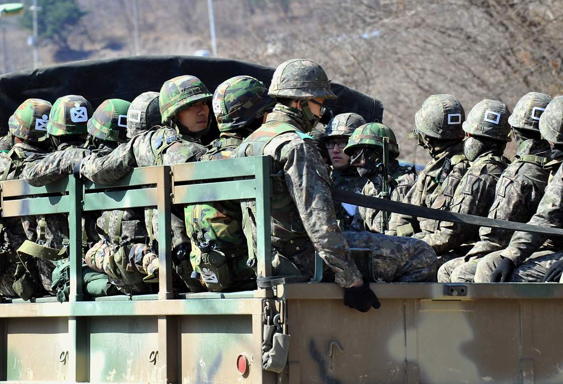 South Korean soldiers