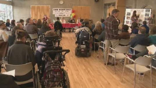 Members of Civil Rights Now kick of their 'Think Twice campaign'.