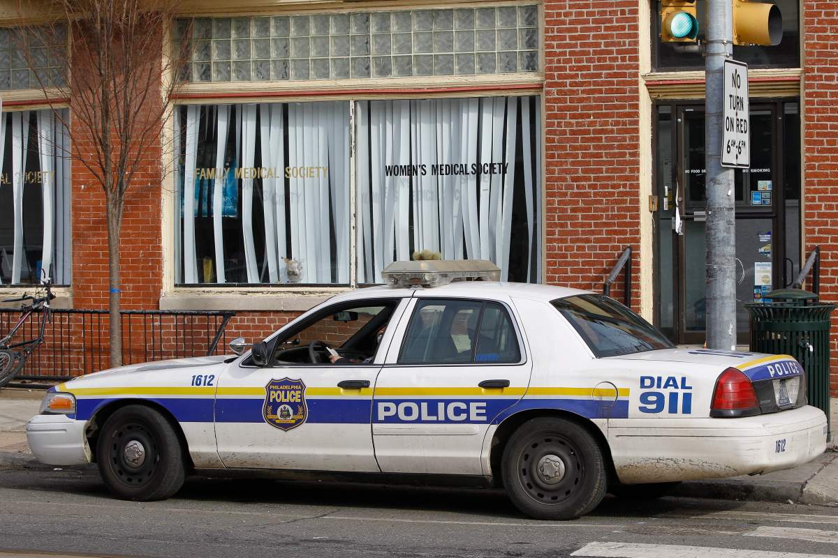 A police car is pictured in Philadelphia Thursday, Jan. 20, 2011.