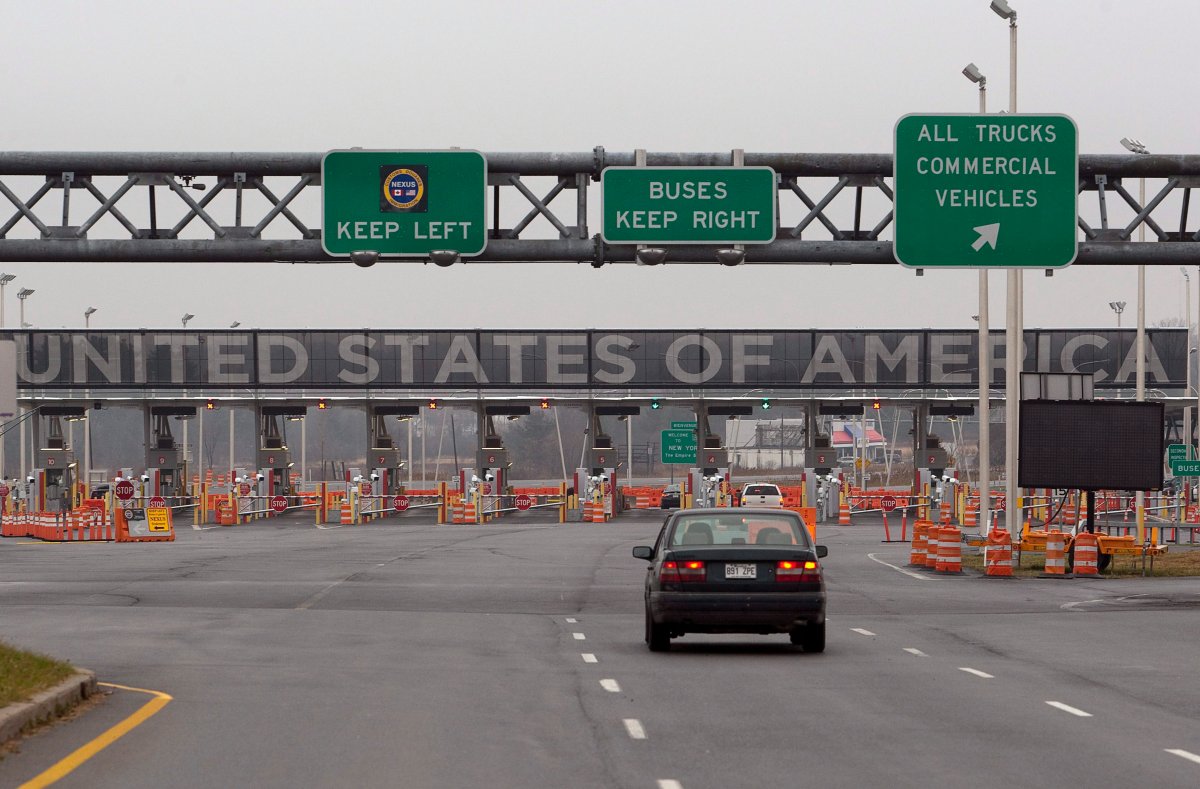 The United States border crossing is shown Wednesday, December 7, 2011  in Lacolle, Que., south of Montreal. 