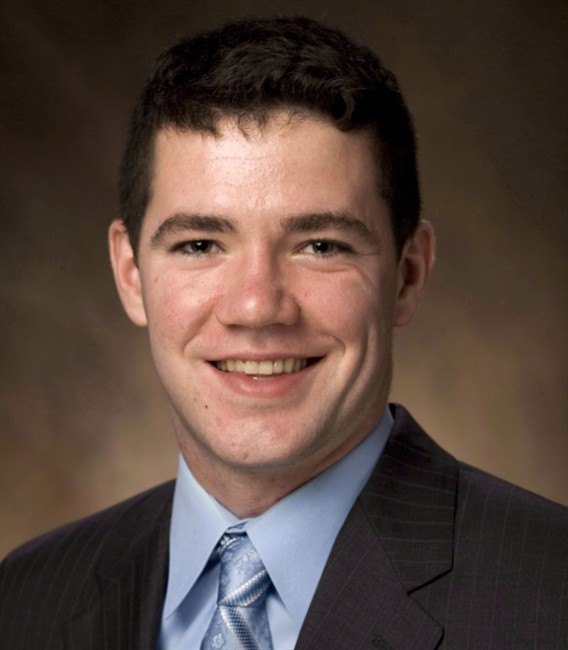 Brendan Burke, the late son of Toronto Maple Leafs’ general manager Brian Burke, is shown in this undated photo released by Miami (Ohio) University.