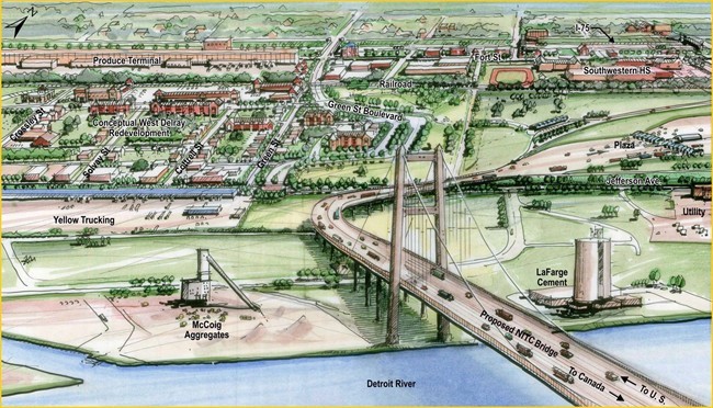 Detroit Canada bridge