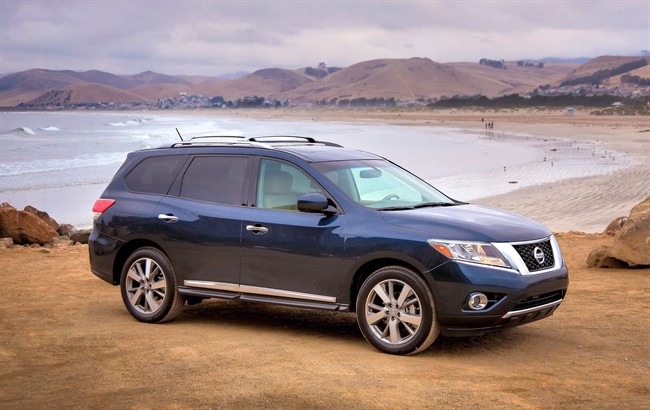 This undated image provided by Nissan shows the 2013 Nissan Pathfinder.