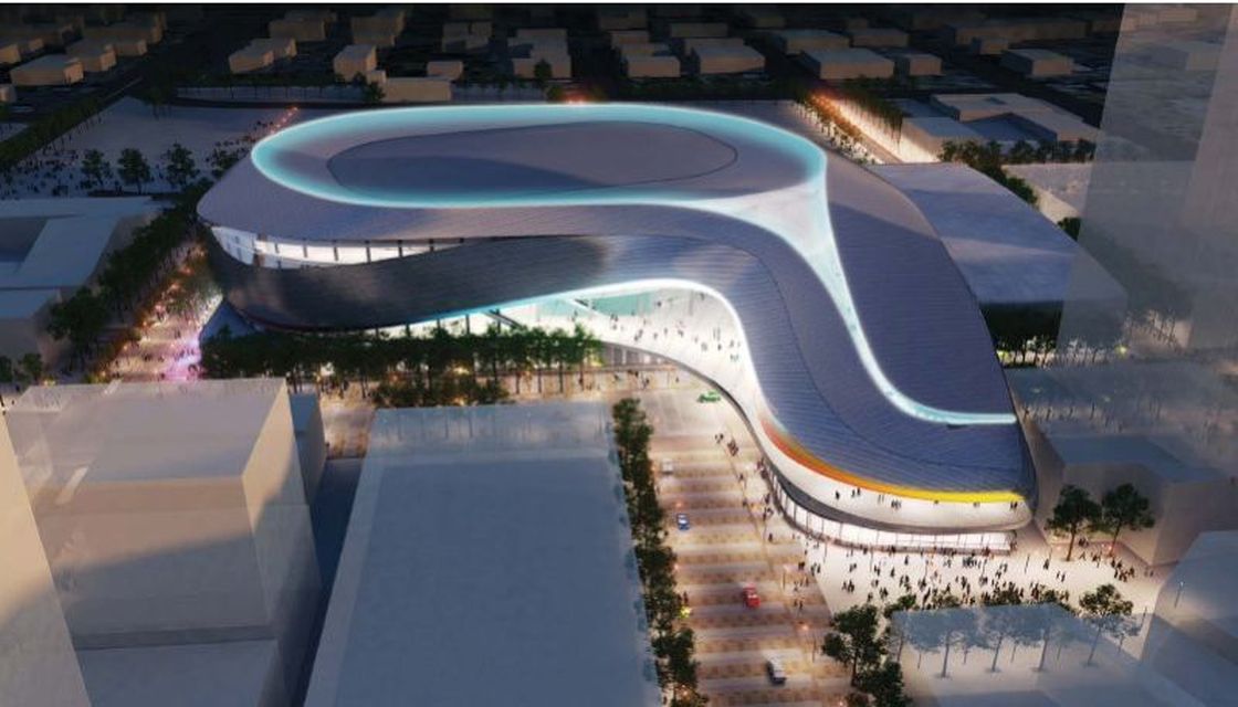 Designs for Edmonton's downtown arena.