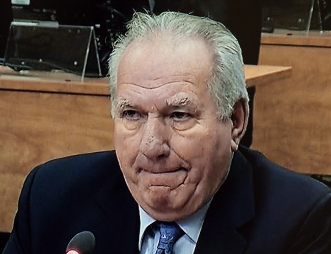 Bernard Trepanier testifies at the Charbonneau inquiry on March 27, 2013 in Montreal.