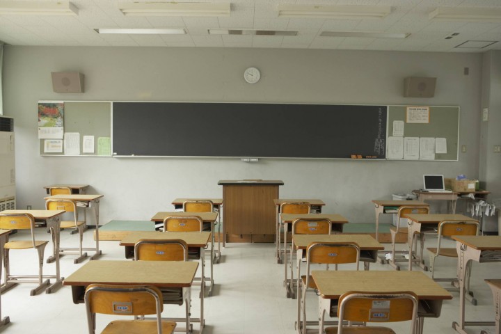 A file photo of a empty classroom.