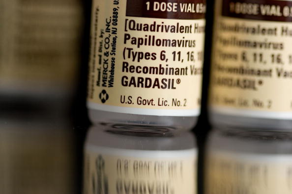 Bottles of Gardasil are arranged for an illustration at C O Bigelow Pharmacy in New York, New York Thursday, October 4, 2007.