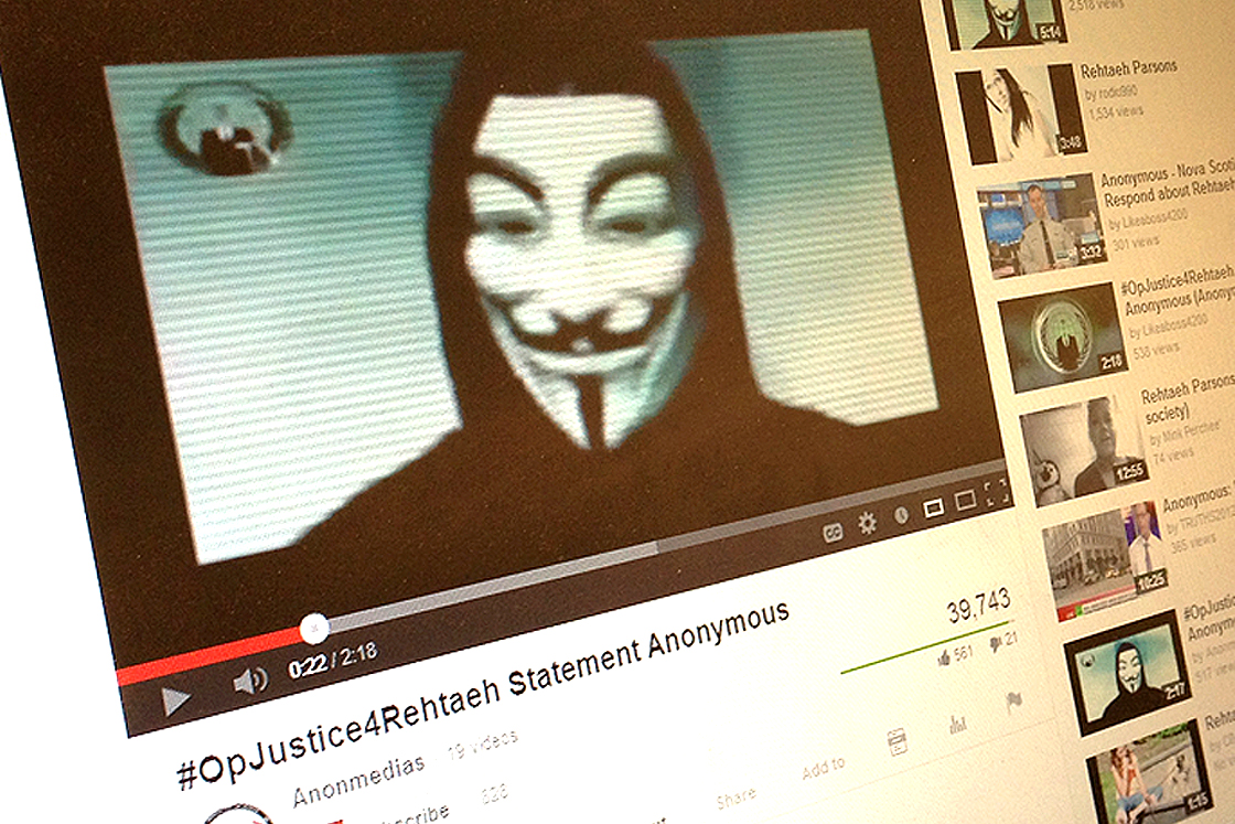 Anonymous on YouTube