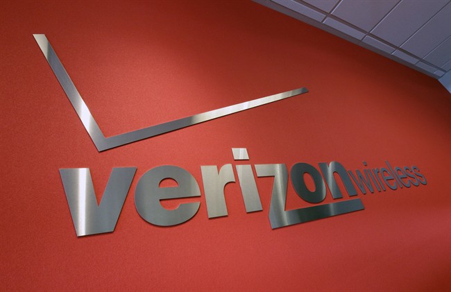 In this June 12, 2012 photo, the Verizon logo is seen at Verizon store in Mountain View, Calif. 