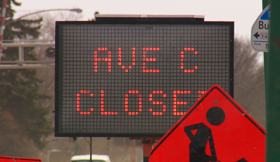 Avenue C North access restricted at Circle Drive for two weeks in Saskatoon.