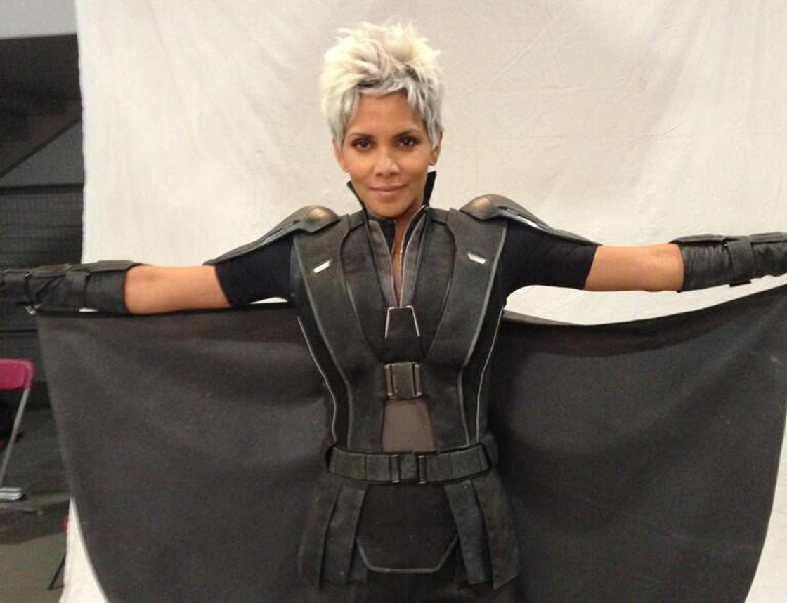 Halle Berry as Storm on the Montreal set of 'X-Men: Days of Future Past.'.