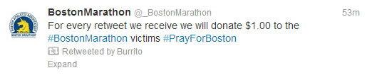 Fake Boston Marathon donation Twitter account suspended - image