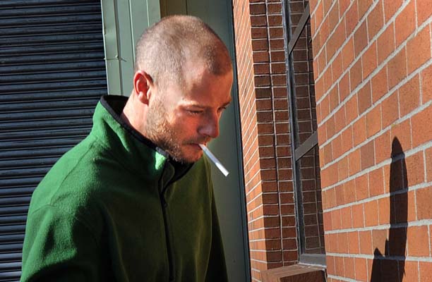 Brian Whitlock’s case came to court in Vancouver on animal abuse charges in 2012. His German shepherd Captain died after he was found beaten in a dumpster. Here Whitlock is pictured in 2012.