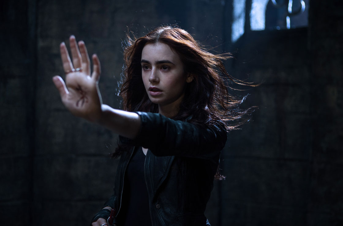 Lily Collins in a scene from 'The Mortal Instruments: City of Bones.'.