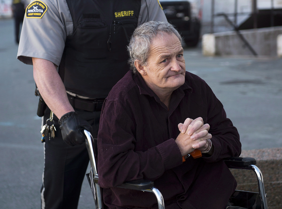 David James Leblanc arrives at court in Dartmouth, N.S. on Monday, November 26, 2012. 
