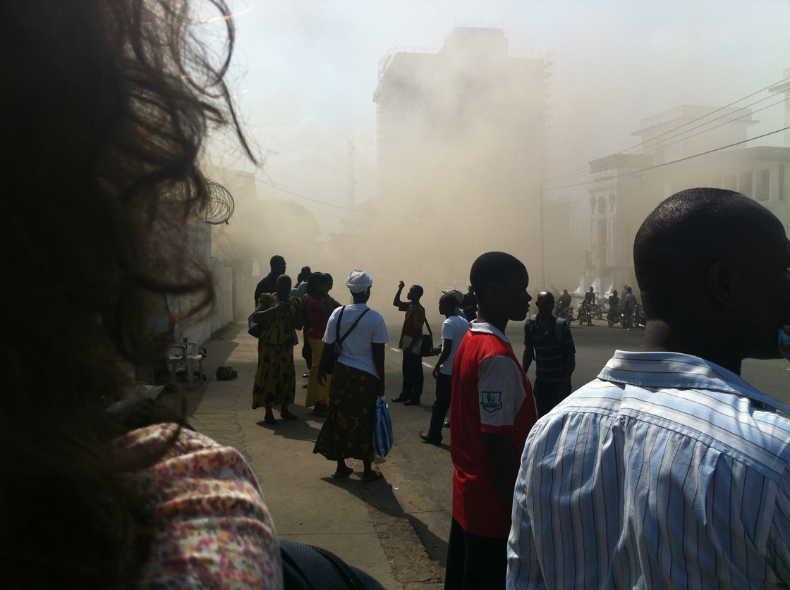 Fire at REAL TV in Liberia