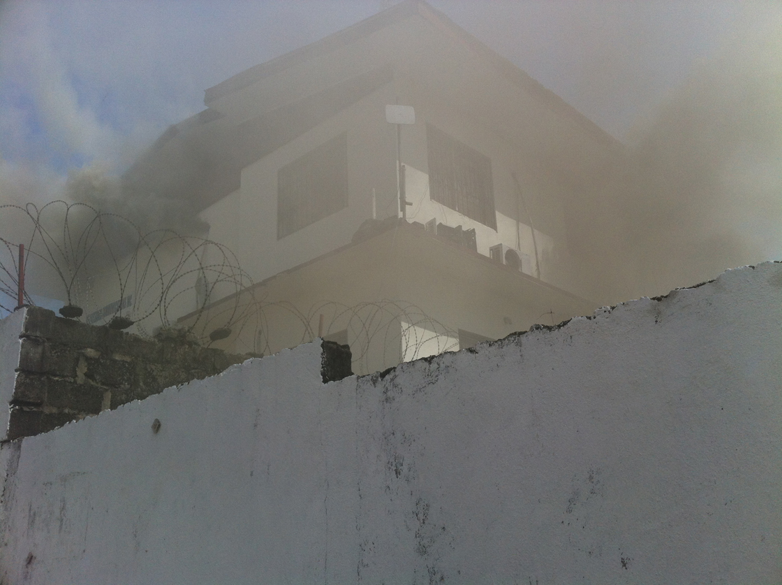 Fire at REAL TV in Liberia