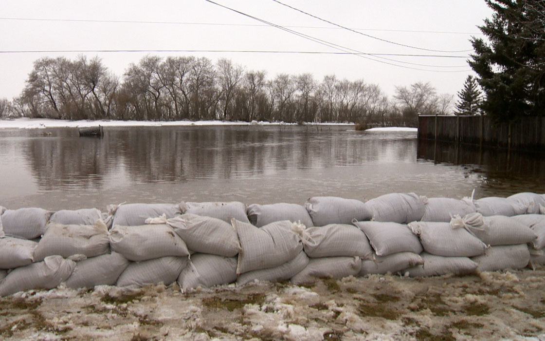 Spring flooding conditions in Radisson, Saskatchewan on Monday April 29, 2013.